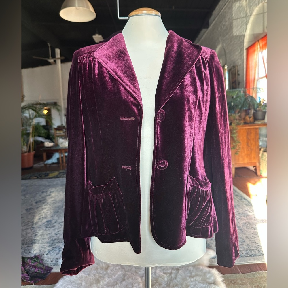 Purple Velvet Jacket